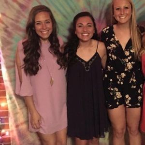 Lavender Open Sleeve Cocktail Dress